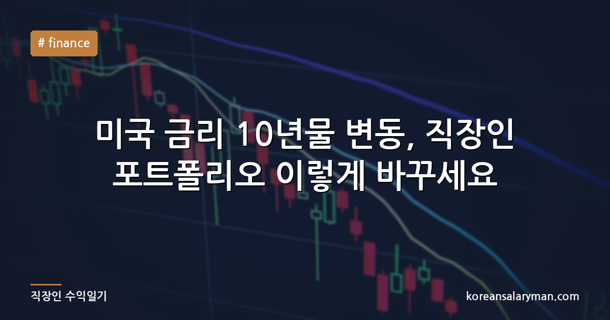 미국 금리 10년물 변동, 직장인 포트폴리오 이렇게 바꾸세요