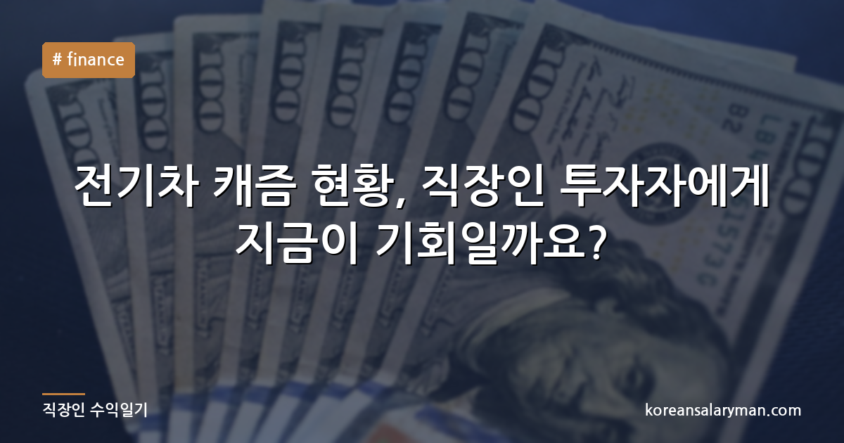 전기차 캐즘 현황, 직장인 투자자에게 지금이 기회일까요?