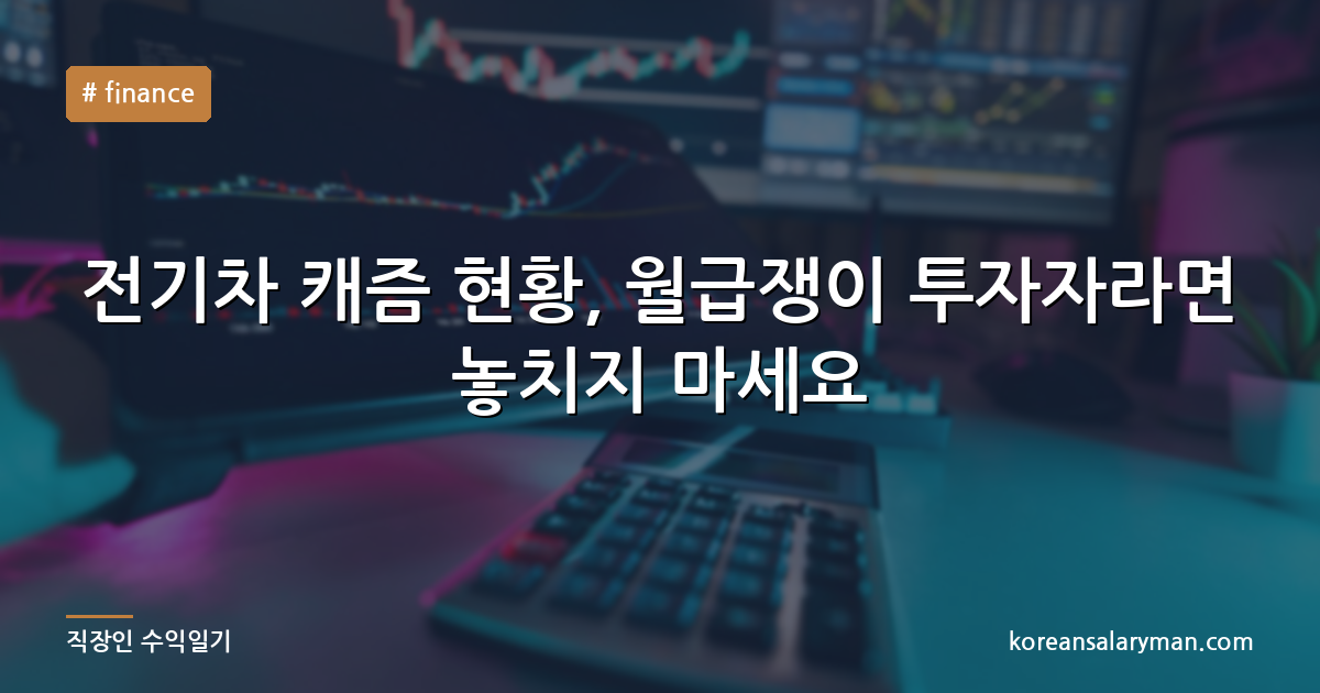 전기차 캐즘 현황, 월급쟁이 투자자라면 놓치지 마세요