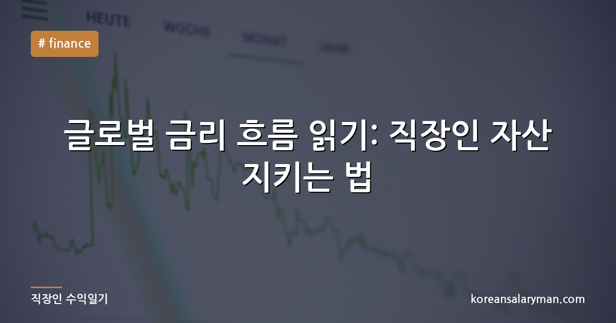 글로벌 금리 흐름 읽기: 직장인 자산 지키는 법